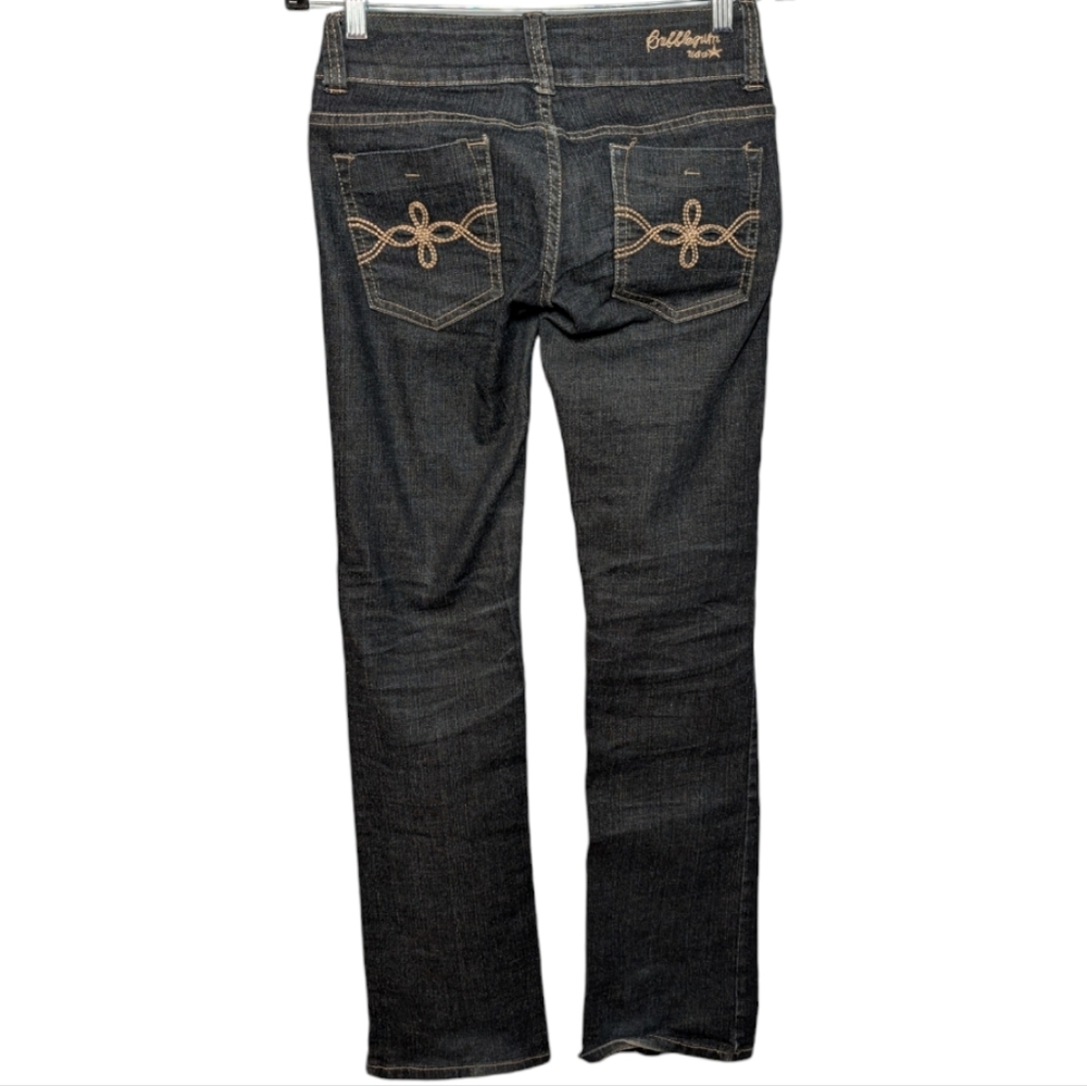 Bubblegum USA Dark Wash Low Rise Jeans Juniors 5 🌟 - Picture 2 of 12